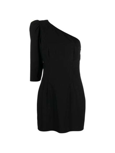 DSQUARED2 logo-plaque one-shoulder dress