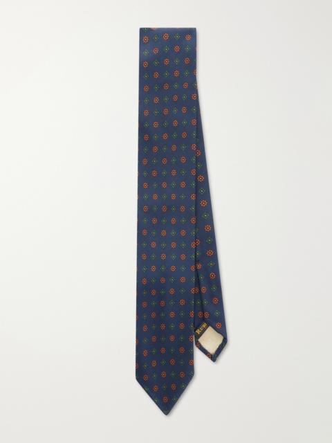 RUBINACCI 8cm Printed Silk-Twill Tie