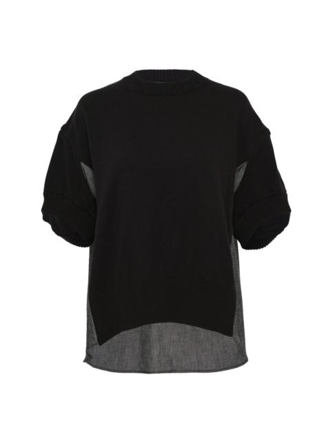 sacai Denim x Knit Pullover