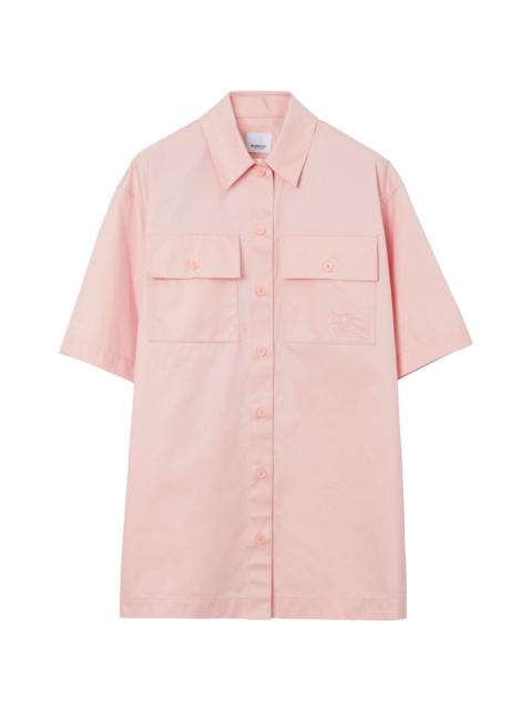 Burberry Burberry Woman Pastel Pink Satin Shirt | luosophy