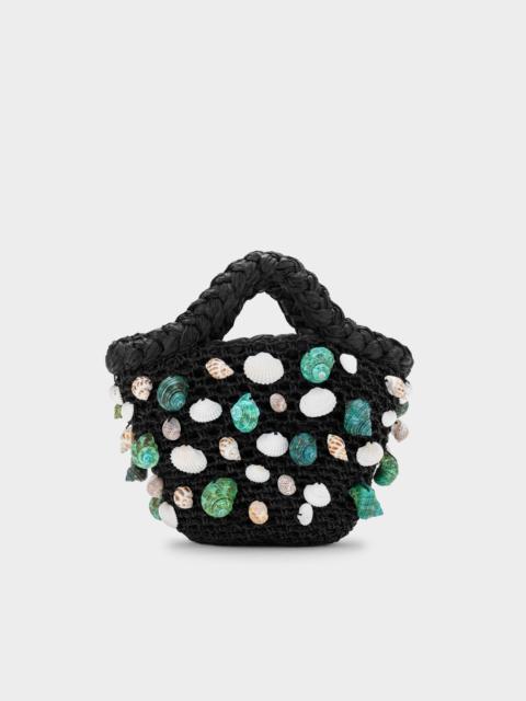 SIMONMILLER Shelly Bag In Black/Teal Multi