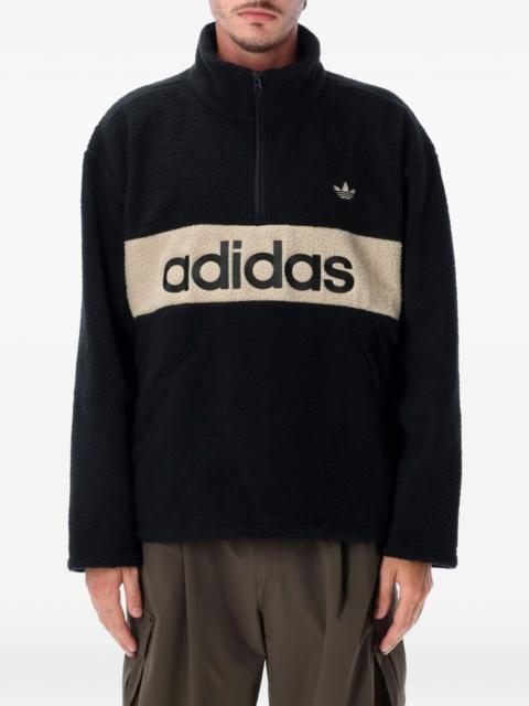 adidas fleece quarter-zip sweatshirt
