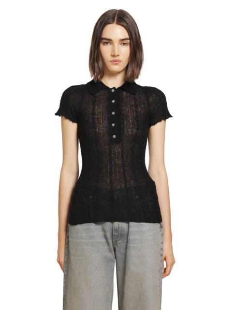 HAIKURE Laurie Semi-sheer Polo Shirt