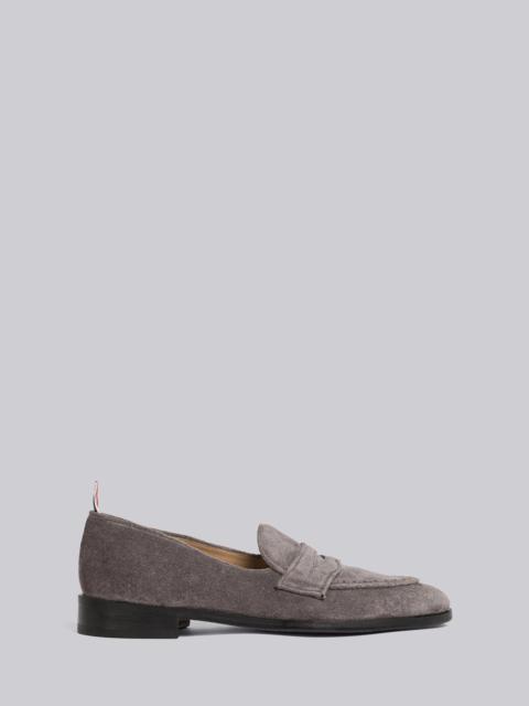 Thom Browne Fine Kid Suede Varsity Penny Loafer