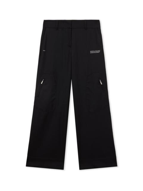 Off-White Light Wool Corporate Toybox Trousers