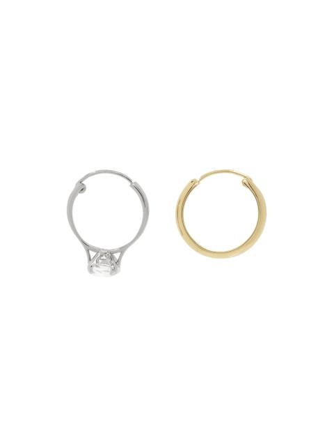 Silver & Gold Wedding Earrings