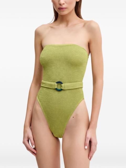 bond-eye belt-detail swimsuit