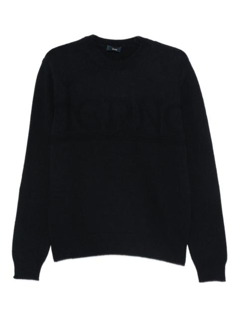 Herno logo-embossed sweater