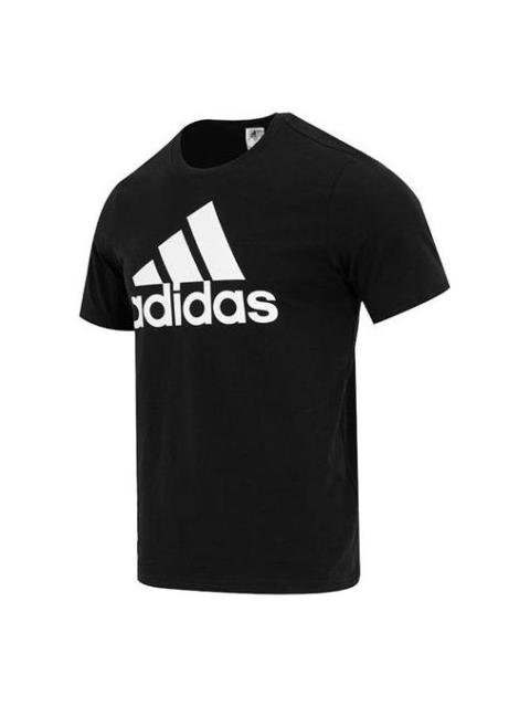 adidas Essentials Single Jersey Big Logo T-shirt 'Black' IC9347