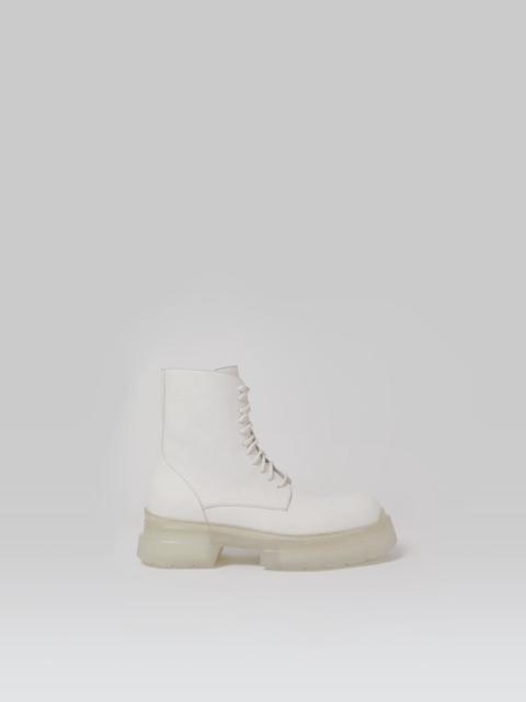 Ann Demeulemeester Koos Combat Boots Chalck