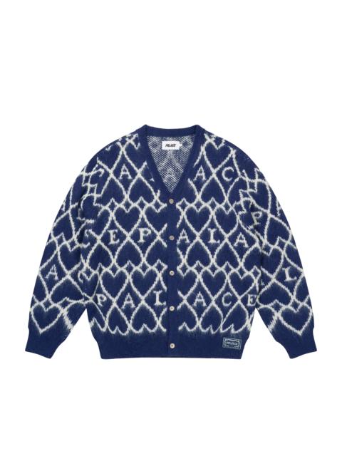 PALACE HAIRY HEART KNIT BLUE