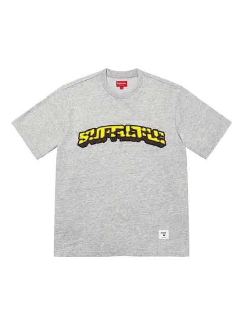 Supreme Supreme Block Arc S/S T-Shirt 'Grey Yellow' SUP-SS23-091