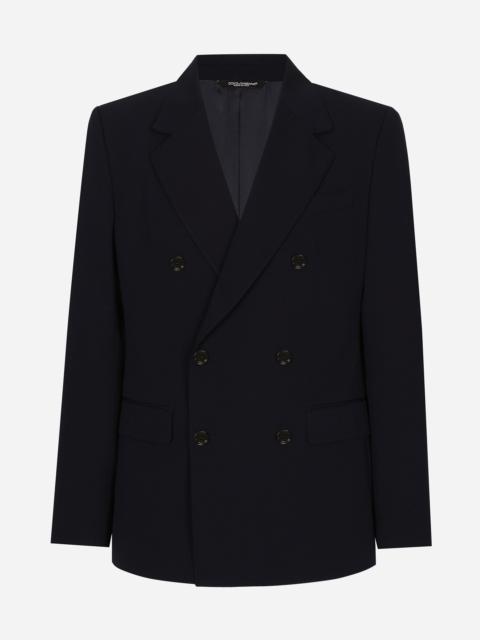 Dolce & Gabbana Wool twill double-breasted jacket