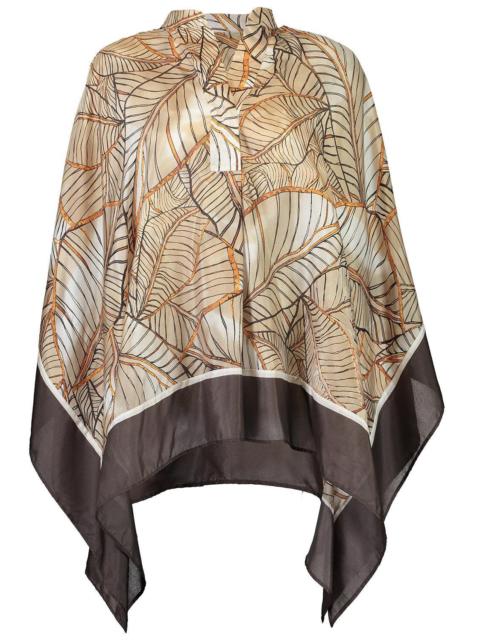 Brunello Cucinelli Papyrus Printed Poncho