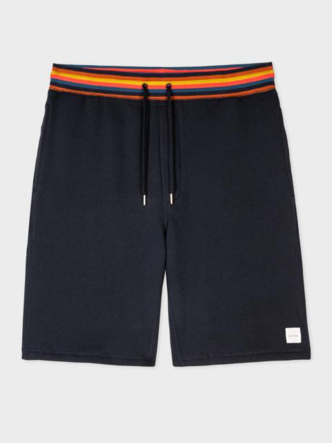 Paul Smith Jersey Lounge Shorts With 'Artist Stripe' Waistband