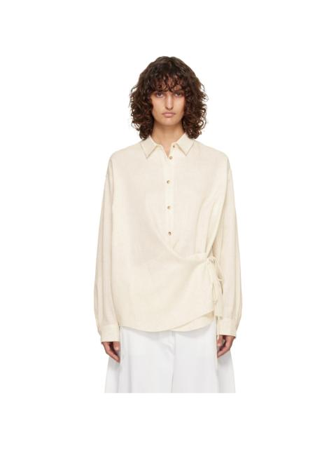 LE17SEPTEMBRE Off-White Side Twisted Shirt