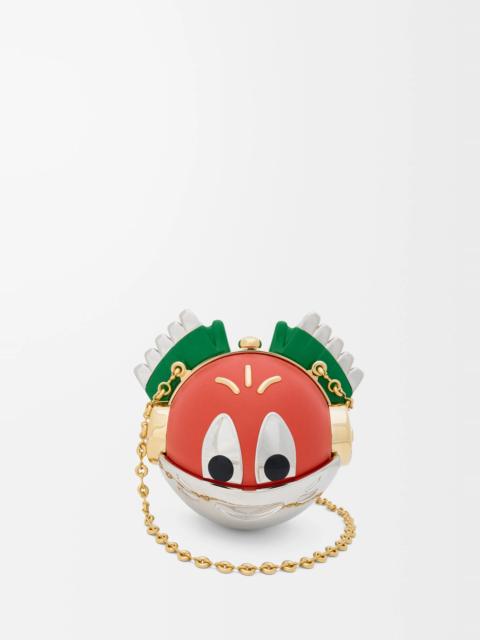 Loewe Knight Cat clutch in metal and nappa lambskin