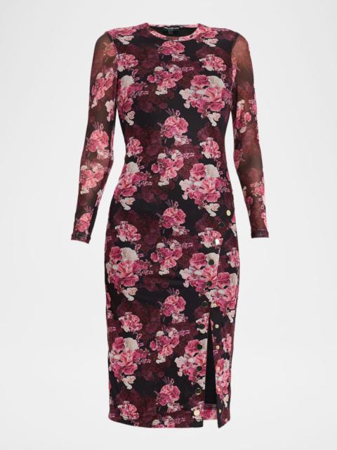 GENERATION LOVE Monique Floral Bodycon Midi Dress