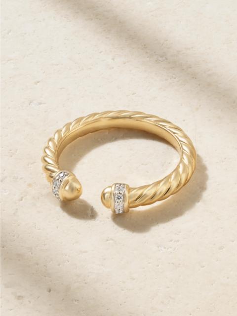DAVID YURMAN Cable 18-karat Gold Diamond Ring