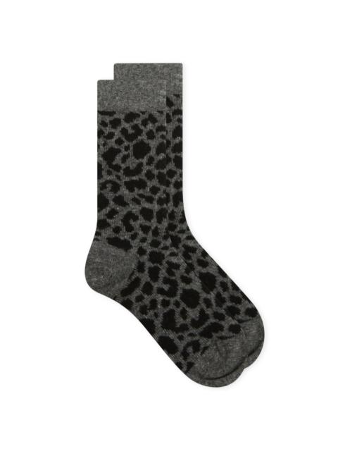 ROTOTO® RoToTo Leopard Pattern Merino Sock