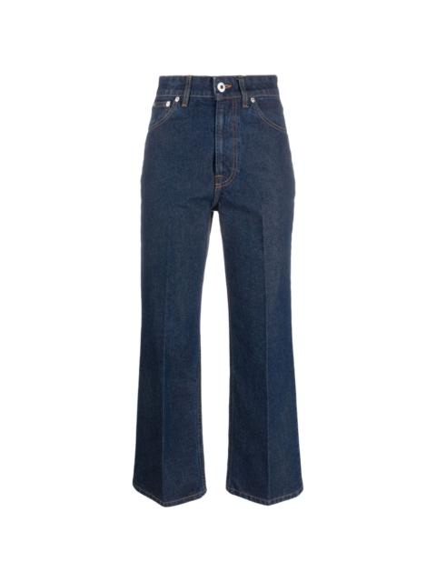 Lanvin high-waist cropped flared jeans