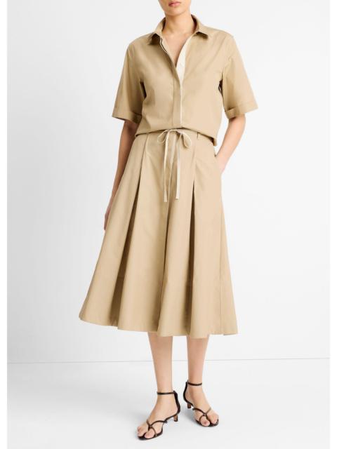Vince Canvas Tape Cotton Skirt