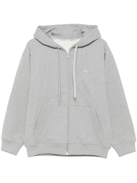 Marine Serre Crescent Moon zip-up hoodie