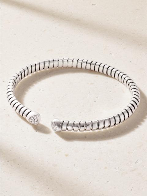 Marina B Trisolina 18-karat White Gold Diamonds Bangle