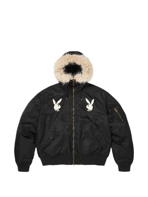 Supreme x Playboy logo-appliqué jacket