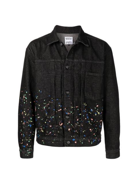 Marcelo Burlon County Of Milan paint-splatter denim jacket