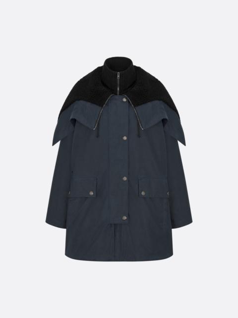 Dior Jacket with Zipped Hood and Removable Collar