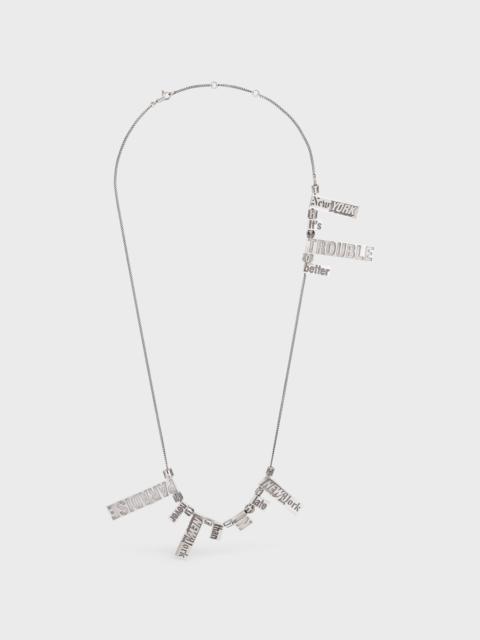CELINE Dash Snow Necklace in Sterling Silver