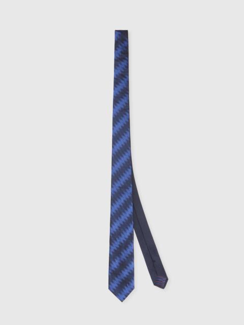 Missoni Silk tie with Greek zigzag pattern