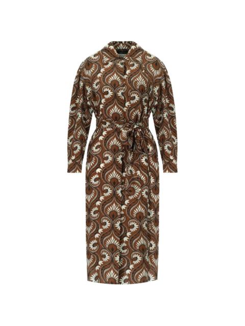 WEEKEND Max Mara tie-waist printed dress