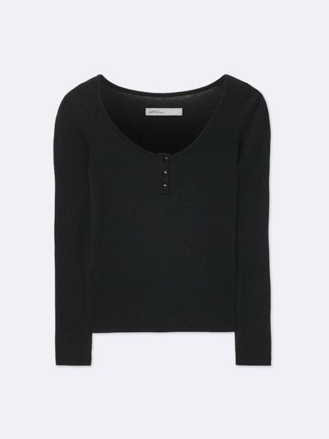ALLSAINTS JULES SLIM-FIT COTTON HENLEY TOP