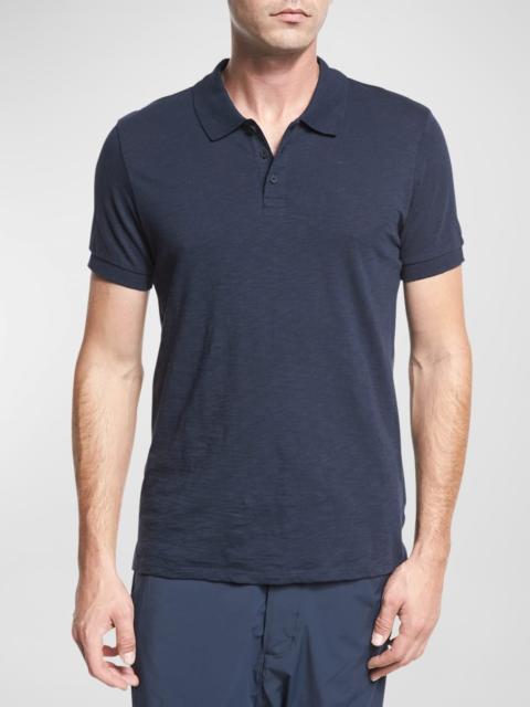 Vince Classic Slub Cotton Polo Shirt