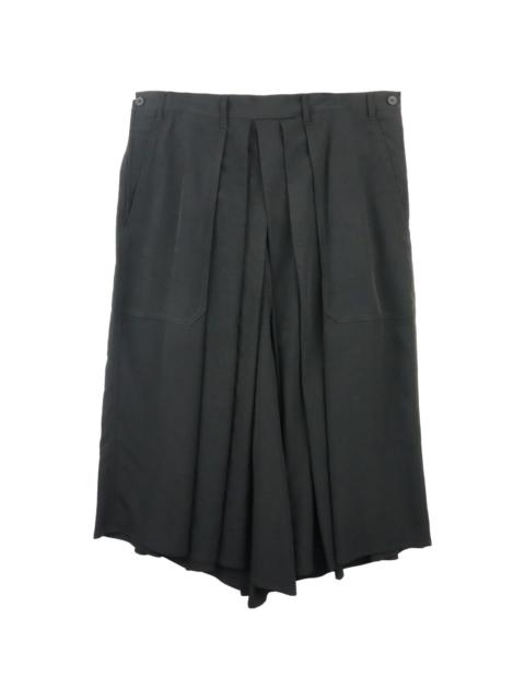 pleated wide-leg trousers