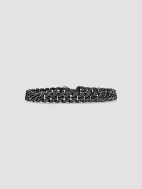 DAVID YURMAN Men's Curb Chain Bracelet in Titanium - Black Diamond