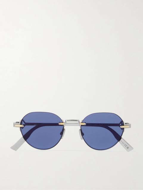 Dior CD Diamond R5U Pantos Silver and Gold-Tone Sunglasses