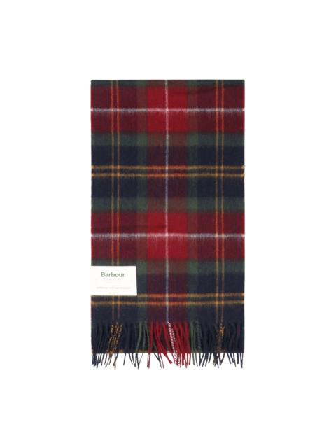 Barbour Tartan cashmere wool scarf