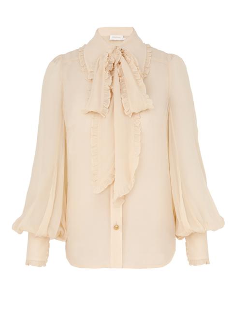 GEORGETTE BOW SHIRT
