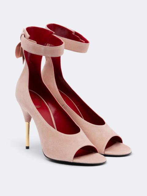 Valentino Fatale bow-detail suede sandals