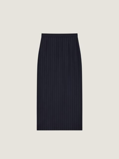 Givenchy MIDI STRIPED SKIRT IN WOOL