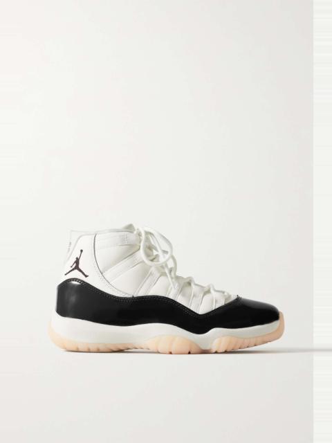 Jordan Air Jordan 11 Retro patent-trimmed smooth leather sneakers