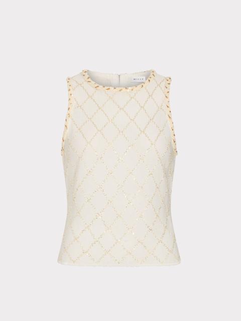 MILLY Meli Knit Top