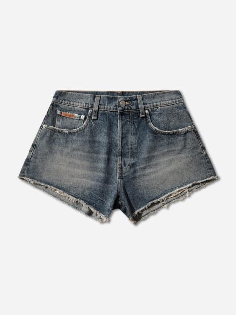 Martine Rose Short Shorts Blue Trucker Wash