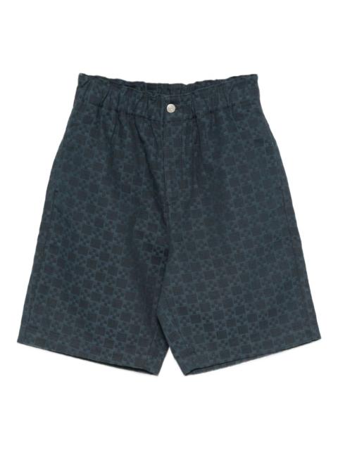 Sandro square-pattern short