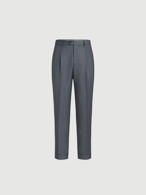 Brunello Cucinelli Super 150s virgin wool four season batavia trousers with pleat
