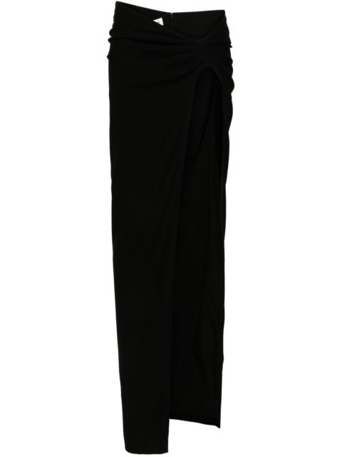 MÔNOT Black Asymmetric Maxi Skirt