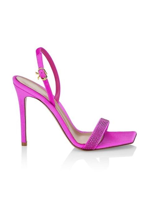 Gianvito Rossi Britney Square Toe Sandal Bloom
